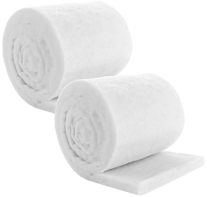 YAYODS 2 unidades de algodón filtrante para acuario 200 x 20 x 3 cm – Esponja de filtro espesada para acuarios – Material de filtro blanco – Filtro de fieltro para acuarios y estanques de peces