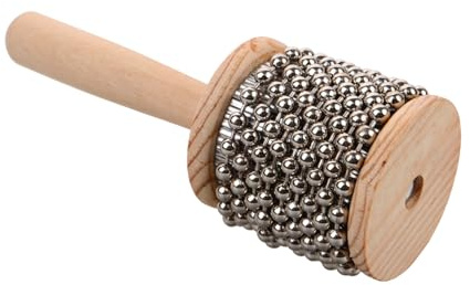 TOYANDONA Strumento Musicale Percussione Cabasa in Legno e Acciaio Inossidabile Leggero per Bambini e Piccoli, per Sviluppare Abilità Musicali Creative Montessori