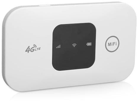 Rppiup Portable Wifi Hotspot, Pocket 4G LTE Mobile Wifi Router with Sim Card Slot, Wireless Mobile Router Up to 10 Users, Portable WifiRouter for Travel Phone Computer Laptop Laptop Desktop Tablet