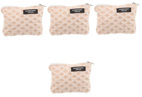 JECOMPRIS 4 Piezas Bolsa Higiénica Femenina de Gran Capacidad Almacenamiento Portátil para Compresas Sanitarias Bolsa Decorativa para Menstruación para Guardar Artículos Pequeños como