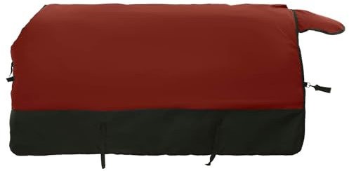 vidaXL Manta para Caballo Verde Oscuro y Negro 165 cm Poliéster, Manta Ecuestre Moderna, Cubierta de Invierno, Impermeable, Lavable, Caliente para tu Caballo