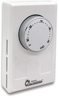 Dr. Infrared Heater DR-001 Wall Thermostat 4 wires single or Double poles 120-277V 3360-7756W, White.