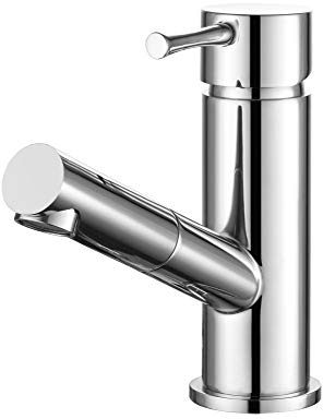 Spültischarmatur mit ausziehbarer Geschirrbrause Küchenarmatur Einhebelmischer Hochdruck Chrom, SP_BRCR1930
