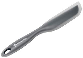 Wundermix - WunderSpatel® Biegsamer Spatel • Spachtel ideal für deine Küchenmaschine • Als Schaber zum Entleeren des Mixtopfs • Farbe: Grau