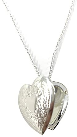 ZAHSY Médaillon pour femme qui peut contenir des photos - Médaillon en forme de cœur en argent pour femme - Collier avec pendentif pour homme et meilleur ami - Médaillon pouvant contenir des photos