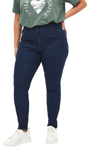 Zizzi Flash by Damen Große Größen Jeans Super Slim Hohe Taille Gr Gr 48/78 cm Blue Denim