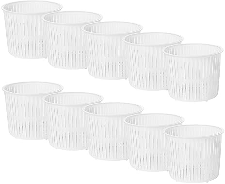 10 x Moldes para Queso 5.5x5cm – Talleres de Quesería, Producción de Porciones Pequeñas, Camembert, Ricotta, Brie