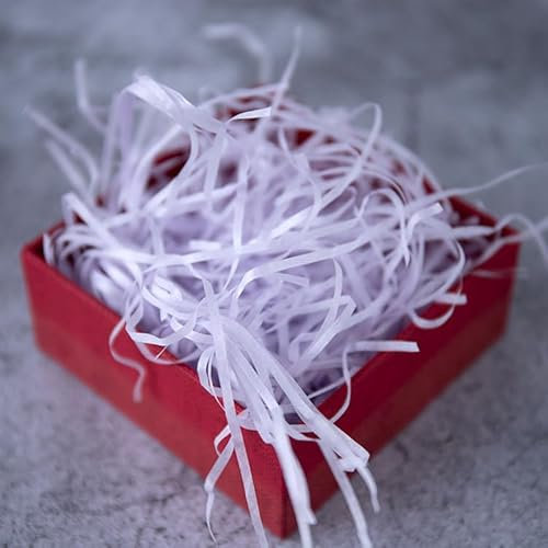 200 Gramm Raffia Füllmaterial Geschreddertes Papier Geschenkfüllung Papierschnitzel für Geschenkbox/Körbe und Karton,Bieten Guten Schutz Dekoration für Geschenke Geschenkverpackung -Lila