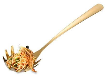 Stainless Steel Pasta Spoon, Noodle Strainer, Spaghetti Server, Durable Kitchen Noodle Colander, Multifunctional Spaghetti Spoon, Easy-to-Use Serving Utensil for Pasta, Noodles, Cooking and Serving