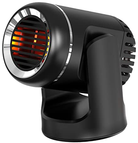 Lurrose Portable Car Heater Vehicle Defroster for Windscreen Dual Purpose Heating Cooling Design for Camping Efficient Defogging Frost Removal