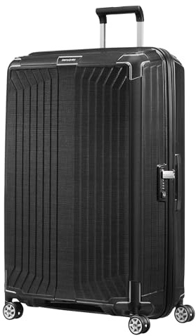 Samsonite Lite-Box - Valise Rigide Haut de Gamme très Grande 81 cm, Valise de Voyage à 4 roulettes, légère, Serrure TSA, 124 L - 3,50 kg - Noir