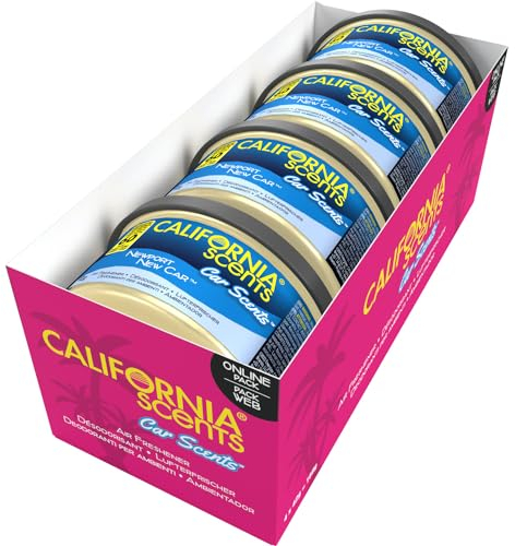 Newport New Car Air Fresheners, California Scents Car Scent, New Car Smell, 4 Stück