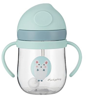 Baby-Schnabeltasse, 250 ml Milchflasche für Kleinkinder, auslaufsichere Tasse mit Strohhalm, beschwerte Flasche für Kinder, sanfte Übergangsmilchflasche für Kleinkinder