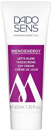 DADO SENS MENOENERGY Day Cream (40 ml) – för kvinnor i klimakteriet, veganskt kollagen, grön chiretta, fuktgivande, minskar trötthet och stress, för strålande hud, vegansk