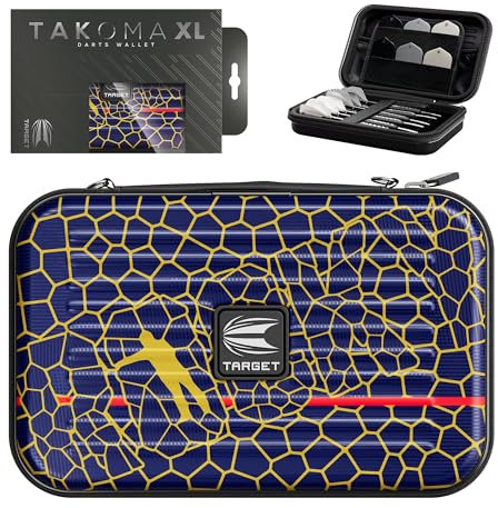 Target Darts Josh Rock Takoma Wallet, XL - Josh Rock Darttasche, Darts Hartschalen Etui, Darts Set Aufbewahrungskoffer, „Rocky“ Darttasche, Profi Dart Zubehör
