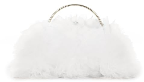 EVEOUT Clutch de Flores de Encaje para Mujer Elegante Carteras de Mano de Encaje de Novia Bolsos Bandolera para Prom Boda Noche Fiesta