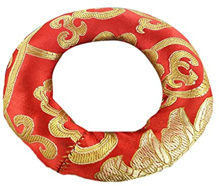 Toyvian Almohadilla para Cuencos Budistas, Cojín para Sonido de Buda, Tapete para Cuenco Tibetano para Meditación y Ambientación