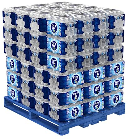 Pure Life, Purified Water, Plastic Bottled Water, Pallet of 78 Cases, Clear, 16.9 Fl Oz (Pack of 78)