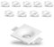 Eurekaled® - 10pz Portafaretto in Gesso CERAMICO da Incasso Conico per Controsoffitti per GU10 e MR16 cod.,1288