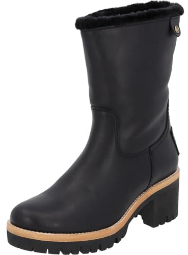 Panama Jack Botas Piola Mid Calf para mujer, Negro, 40 EU