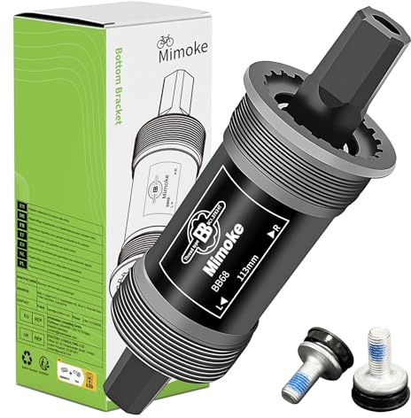 Mimoke Square Tapered Bottom Bracket BSA Innenlager Bearing 68mm x 113mm 116mm 118mm 122.5mm 124mm 126mm (113)