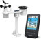 Bresser Wetterstation Funk mit Außensensor 7-in-1 WLAN 4CAST inkl. 4-Tages-Wettervorhersage, Windmesser und Regenmesser sowie UV-Level und Lichtintensität, Schwarz