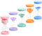 Volumoon 5PCS Coloré Sablier Minuterie, Sable Cuisine Minuterie Horloge, 1min 3min 5min 10min 30min, Minuteur Brossage Dents Enfant, Horloge à Sable Sablier pour Enfant pour Jeux, Cuisine
