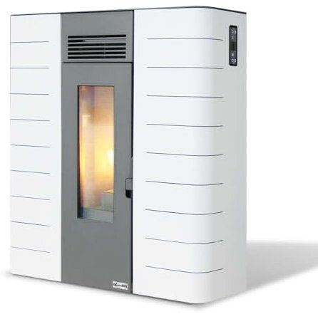 AMG Slim ZS- Estufa de pellets de 6 kW, color blanco