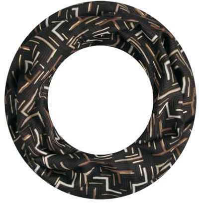 Majea Loop Schal Damen Schlauchschal Halstuch schmaler Loopschal (880051) (schwarz 7)