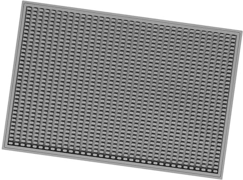 Sharplace Tappetino da Bar in Silicone, Facile da Pulire, Antiscivolo, per Cucina, Bar, 45 cm x 30 cm, Grigio