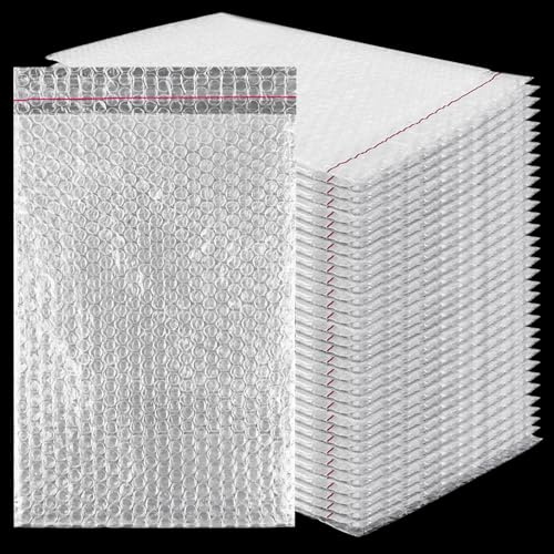 CYEER 100 bolsas de burbujas autoadhesivas de 20 x 30 cm, envoltura de burbujas, bolsas de burbujas, bolsas de burbujas, material de embalaje de burbujas para envío, acolchado resistente a los golpes