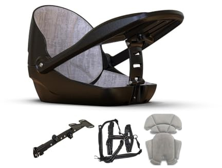 Dog Bike Seat – Front Bicycle Pet Seat With Adjustable Bracket Backrest Angle & 3-Point Safety Harness Front Bike Basket For Small Dogs, Puppies & Cats