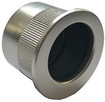 Universal Hardware Small Finger Pull Sliding Handles Reccessed Flush Fitting Pocket Insert Sliding Doors Polycarbonate Material (Satin Chrome)