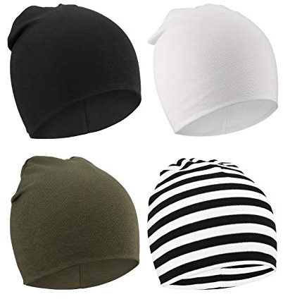 DRESHOW 4 PCS Bebé Beanie Sombrero Recién Nacidos Niño Pequeño Sombrero para Bebés Niños Gorros
