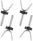 4 Stück Druckschrauben, Baby Tor Schrauben, Kindergitter Zubehör, Stahl rutschfest Y-Typ M10 Multifunktion Druckmontierte Schrauben für Baby Gates Stair Gates, Pet Gates (Schwarz + Splitter)