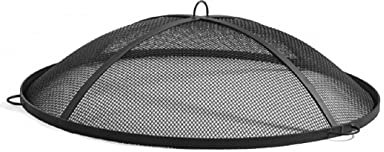 Cooking Rejilla protectora contra chispas y chispas, pantalla de protección contra chispas, parrillas y barbacoas, diámetro de 79 cm, de acero crudo