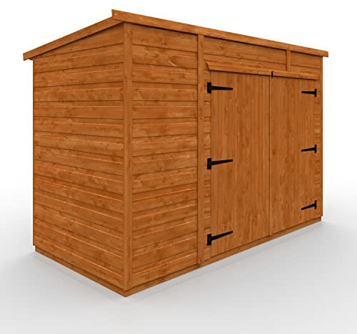 TigerFlex Shiplap Pent Bike Store Timber Bike Store, Garden Storage 8 x 4 ft