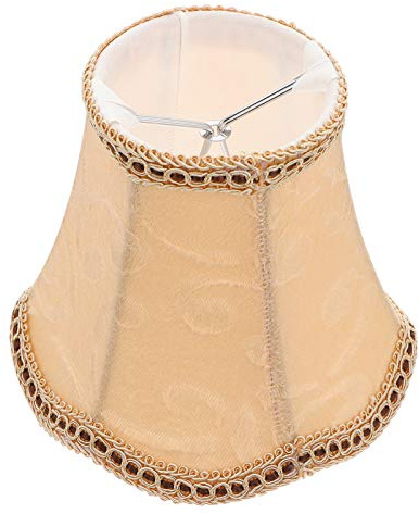 LALAFINA Table Lamp Shade Cloth Lamp Cover for Household Lighting Decorative Lampshade with Exquisite Pattern Vintage Style Light Cover for Bedroom Living Room 5.11 X 5.11 X 4.72 in