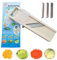 Gilinimy Mandolina Super Slicer, con 4 cuchillas japonesas de acero inoxidable, sin BPA