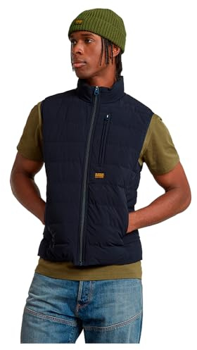 G-STAR Chaleco Foundation Liner para Hombre, Azul (salute D24277-D518-C742), S