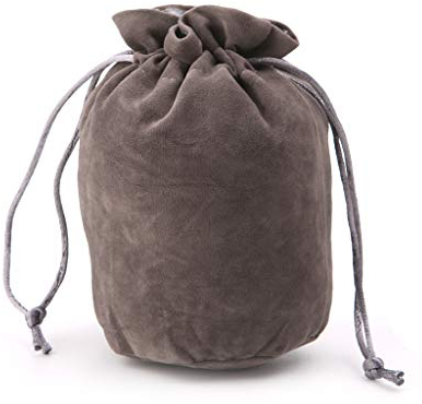 Diarypiece Samt-Würfelbeutel, Tarotkarten, Deck-Aufbewahrungstasche, Spielzeug, Schmuck, Kordelzug, Polyedrische Würfel mit Organza-Beutel, grau