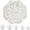 SUNNYCLUE 1000 pz 5 misure Perle Finte Perline Senza Foro Perle ABS Imitazione Acrilico Artificiale Plastica Rotonda Vaso riempire Perline per Tavolo Sparso Matrimonio Compleanno Festa Decorazione Del