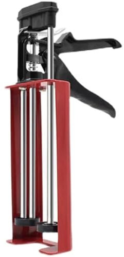 Pistolet à calfeutrer double cartouche 400 ml - Pistolet à calfeutrer manuel double pour époxy, acrylique, silicone - Applicateur adhésif double composant avec prise en main confortable