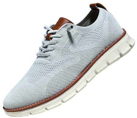 Breeze Urban Zapatos Hombre Breeze Zapatos Hombre Zapatos Wearbreeze Zapatos Urbanos Ultimate Comodidad y EstiloBreeze Wearbreeze Mocasines Hombre con Soporte de Arco, Gris A., 41 EU