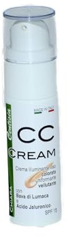 Centisia CC Cream Bava di Lumaca Chiaro 30ml – Crema Colorata Idratante e Illuminante con Acido Ialuronico, Cellule Staminali Vegetali e SPF15 – Uniformante e Anti-Age Naturale