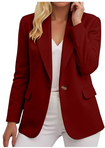 Genérico Blazer Traje Chaqueta Trabajo Primavera Chaqueta Entallada Abrigos Americana Negra Mujer Ropa Elegante Para Mujer Blazer Manga Larga Entretiempo Otoño De Manga Larga Corte Delgado Trabajo