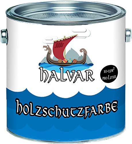 Halvar PU Holzschutzfarbe GLÄNZEND Altrosa RAL 3014 Rosa Skandinavische Wetterschutzfarbe Holz-Lack wetterbeständiger Langzeitschutz (20 L)