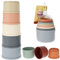 8pcs Stacking Cups Toy for Kids, Pre-school Learning Toy Stacking Tower Pyramid Education Develop Building Cup Toy Smooth Edge Stacking Cups for 6 Month+ Toddlers Boys Girls