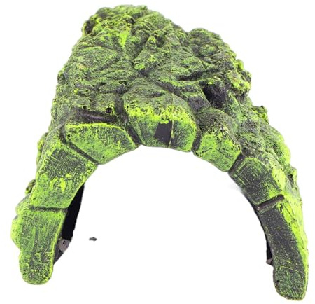 FTVOGUE Abri Résine Grotte Cachette pour Reptile Tortue Poisson Grenouille Maison Décoration Aquarium (13,5 x 11 x 8cm)