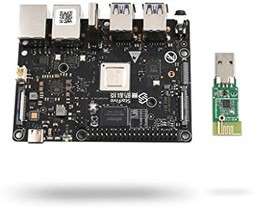 VisionFive2 4GB Single Board Computer(with WiFi), up to 1.5GHz, Compatible with Raspberry Pi, Used for Running Multi-Programs Simultaneously, for Running Quake 3D/GLMark2/Mane Simulator, etc